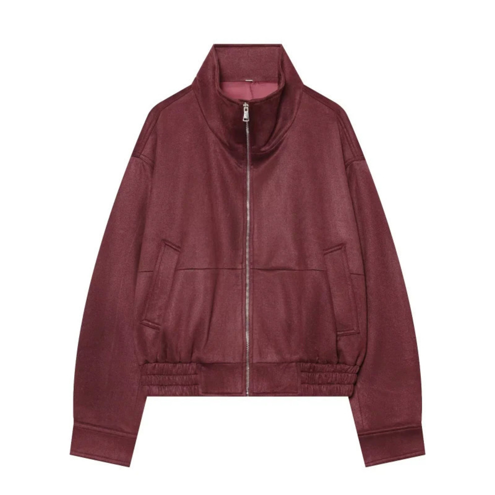 ZARA Feng Trendy Stand Collar Bomber Jacket